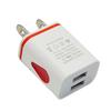 Dual USB Ports 5V 2.1A US/EU LED Light Plug Wall Home Travel Charger