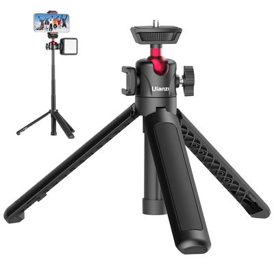 Ulanzi Mini Tripod with Cold Telescopic Screw Max Height Tabletop Tripod for Selfie Video and G7X Mark for Vlogging and Live Streaming MT-16 Shoe,