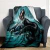 Mermaid Cave Flannel Blanket Throw Blanket Soft Warm Sofa Bed Camping Home Decor Unique Christmas Gift Cs9225
