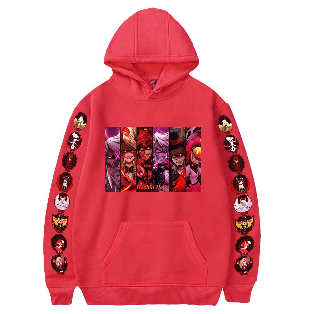 

Mens Womens Hoodie Hazbin Hotel Hoodies Streetwear Casual Hazbin Hotel Printed Hooded Pullover Sweatshirts XXS