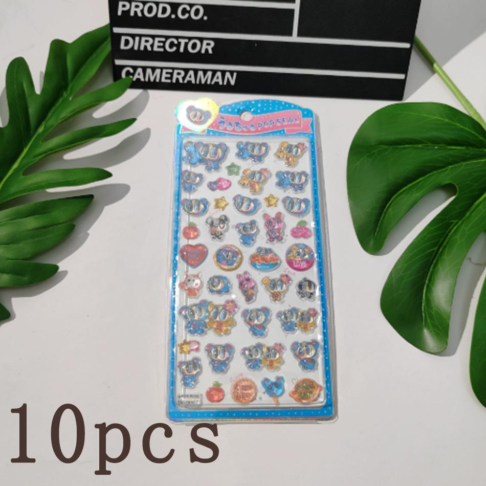 Hot Angel Blue Jelly Stickers Japanese Blue Phone Case Boys And Girls Diy Decorative Stickers Toys 3D Relief Stickers