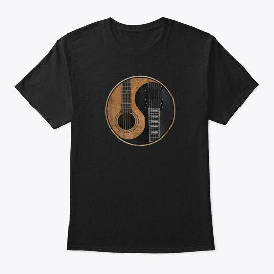 Yin Yang Guitar Tee T shirt Made in the USA Size S to 5XL 2XL
