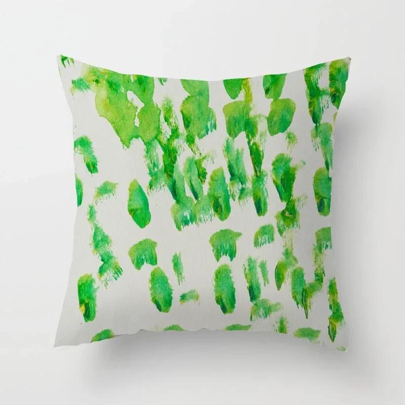 

Watercolor Pattern Sofa Pillowcase Cushion Cover Bed Home Living Room Car Office 66x66cm жёлтый