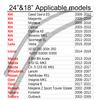 Lišty stěračů předního skla auta 24" + 18" J Háček typu U Universal pro Citroen FIAT Hyundai KIA Mazda Mitsubishi Nissan Subaru