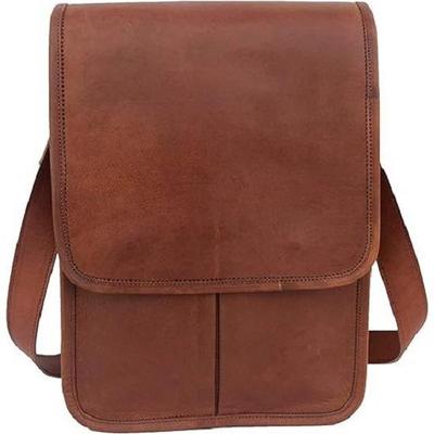 Vintage Leather Messenger Bag Fits 13 Inch MacBook/Laptop, Office College School Satchel Crossbody Shoulder Bags