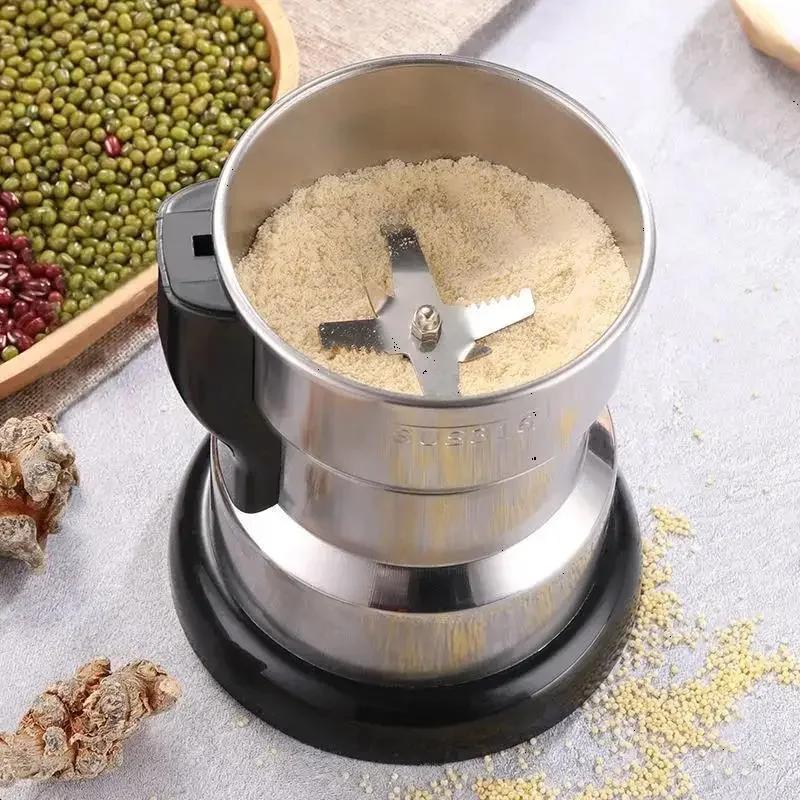 400W Multifunctional Electric Coffee Grinder Machine for Beans Nuts Spices Grains Home Kitchen Use
