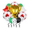 Balony Imprezowe Piłkarskie, Zestaw Balonów z Trofeum Mistrzowskim Wzmacnia Atmosferę, Idealny na Różne Uroczystości W tym Mistrzostwa Świata, Festiwale Sportowe, An
