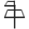 VidaXL Towel Rack Black 95x25x22 Cm Iron