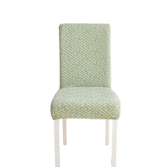 Dining Room Chair Covers Stretch Woven Jacquard Thick Plush 5 Styles String Pattern Chair Slipcovers Super Secure Chair Guard