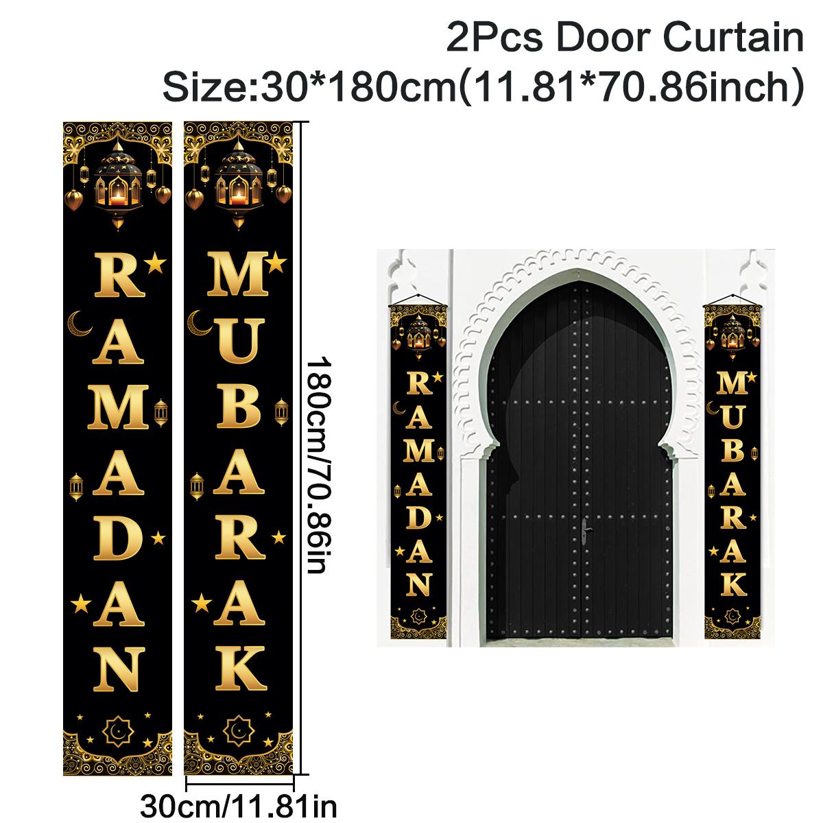 

Eid Mubarak Door Banner Ramadan Decoration 2026 for Home Mubarak Ramadan Kareem Islamic Muslim Party Decor Eid Al Adha Gifts