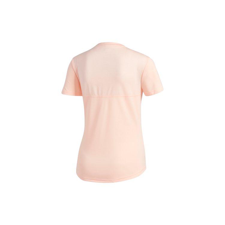 Adidas T Shirts Women's Light Pink Crew Neck Moderate DX1975