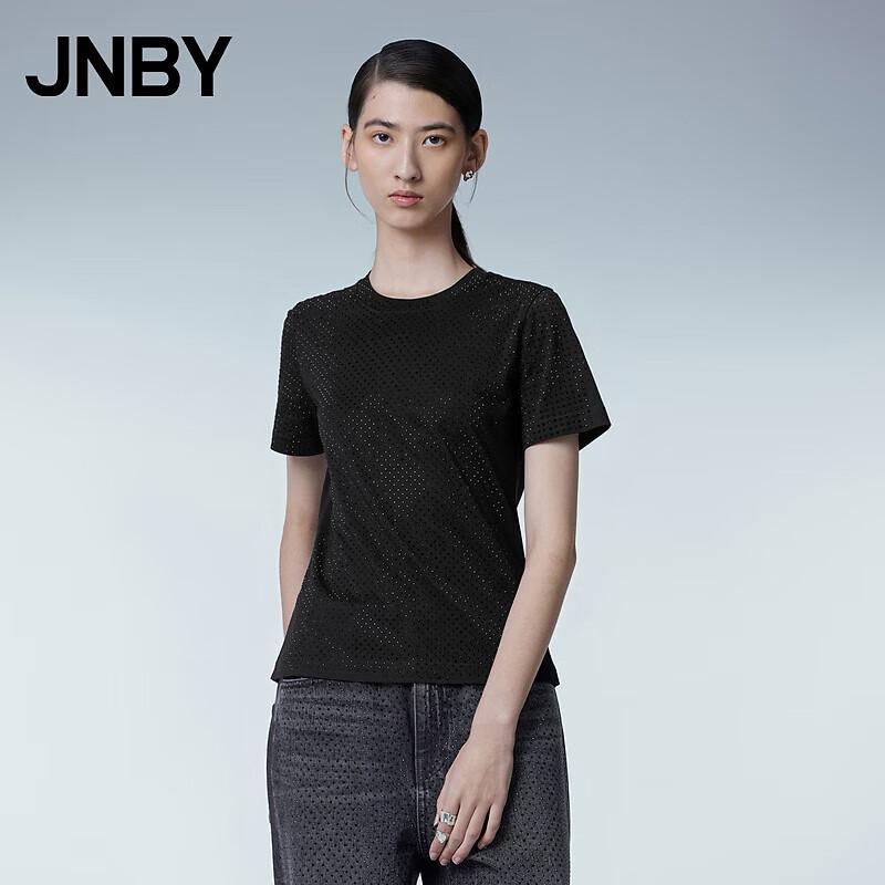 

JNBY Women s Cotton Rhinestone T-Shirt S