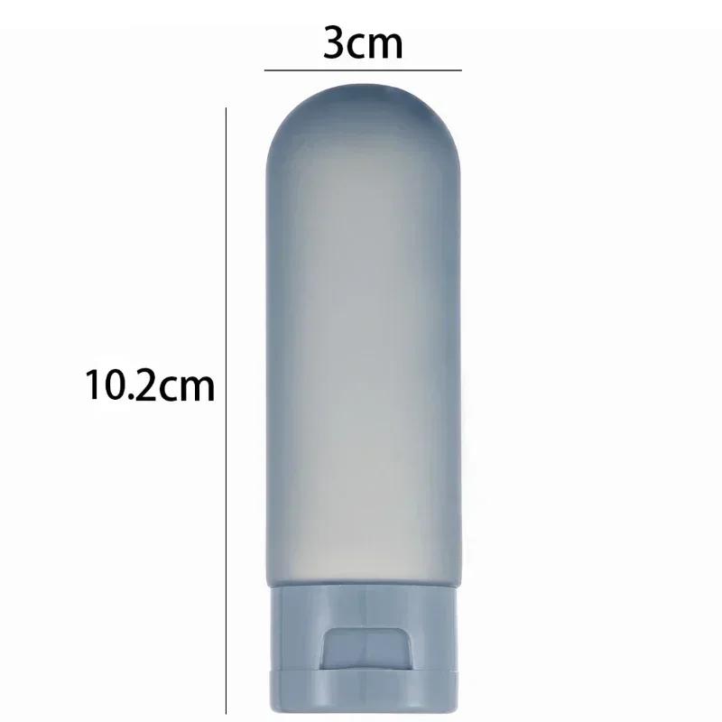 60ml reusable squeeze travel bottle,equipped with stickers,suitable for facial cleanser,shampoo,shower gel,essential for travel
