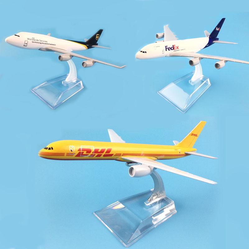 16cm Airplane Model Dhl Boeing B757 Ups Boeing B747 Fedex Express Airbus A380 Aircraft Model 1:400 Scale Diecast Metal Planes