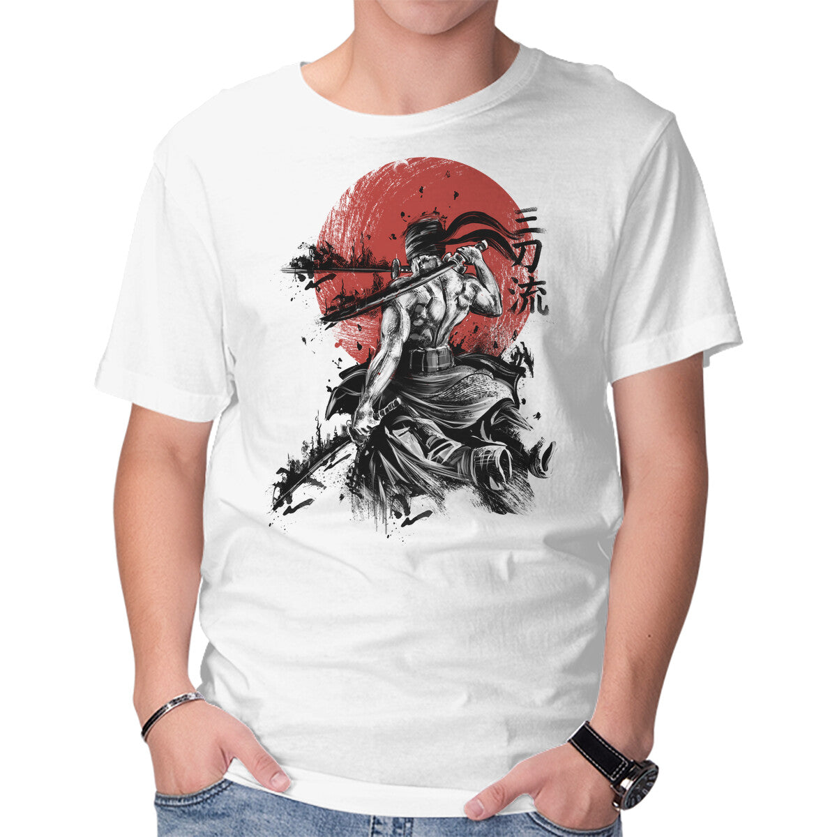 Unisex Crew Neck T-Shirt King Of Hell Graphic Short Sleeve Casual Tee M