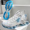 Large size shoes knife peak shoes men's four-season shoes shock-absorbing sports shoes casual running shoes flying woven shoes men