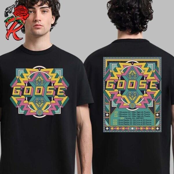 Goose Band Winter Tour 2025 Tour Dates List Two Sides Unisex T-Shirt Unisex T-Shirt S