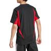 adidas T-shirt Archive Color Block Manches Courtes Raglan Homme Hauts Noir Cramoisi IX9648