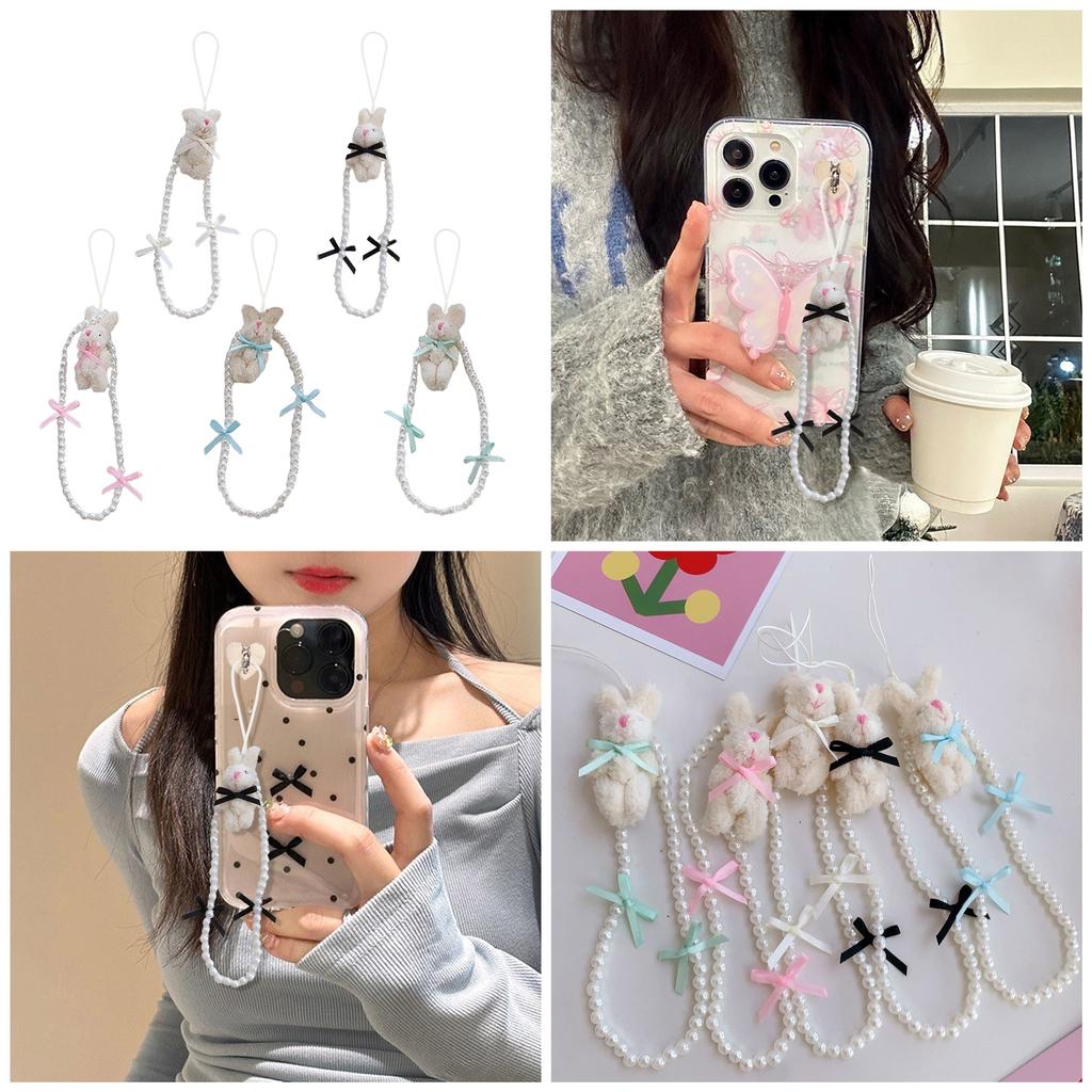 Elegant Bowknot Bag Pendant with Ballet Inspired Designs Phone Charm for Mobile Case Camera Earphones Stylish Accessory