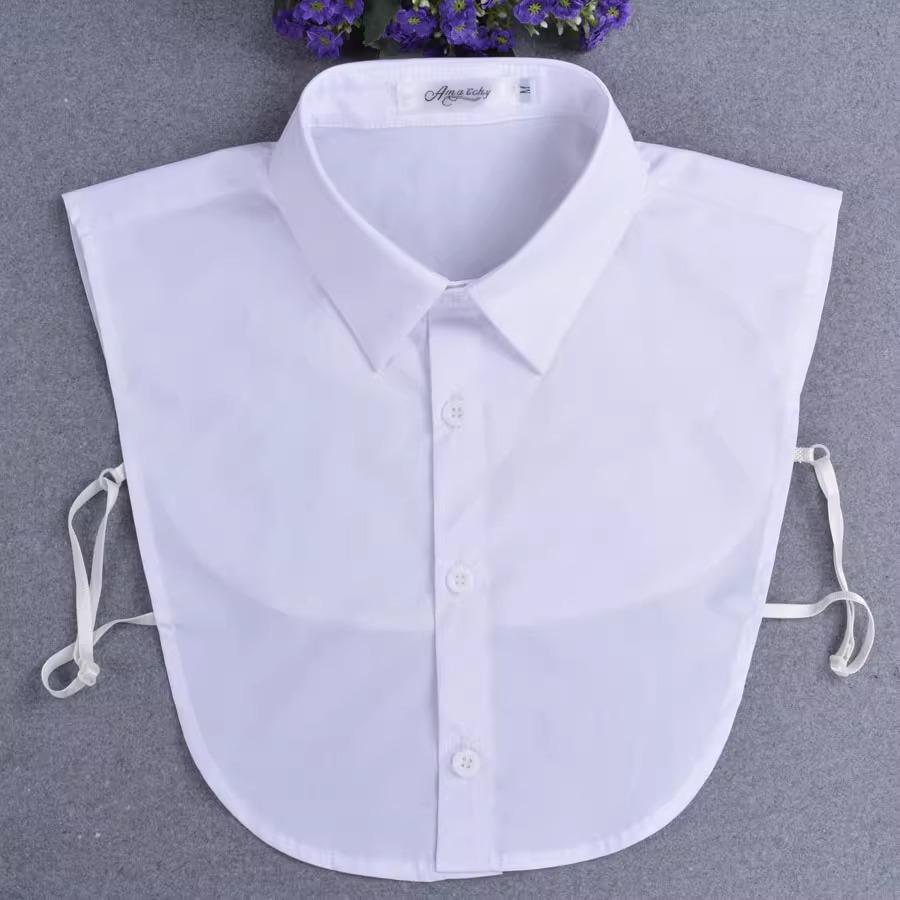 

Съемный воротник из хлопка унисекс для свитеров и рубашек - черный, белый и синий