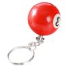 Creative  Billiard Pool Keychains Round Ball Key Ring Key Chains Resin 32Mm Ball Jewelry Gift