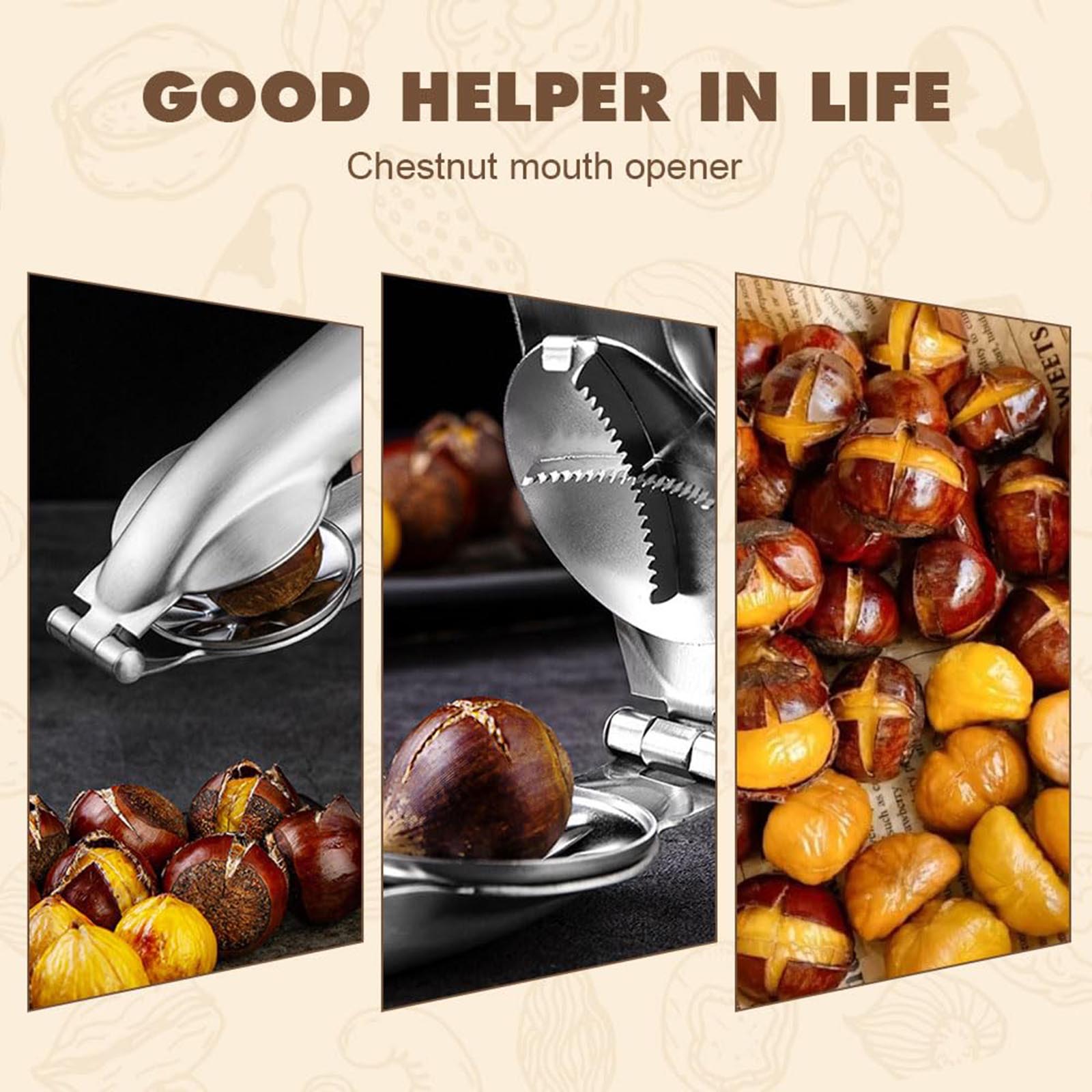 

Stainless Steel Chestnut Opener Nut Cracker Sheller Walnut Pliers Kitchen Gadgets China Mainland