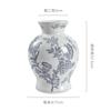 Ceramic Belly Vase Blue White Porcelain Retro Vase Chinese Porcelain Ornaments Home Decoration Storage Bottle Porcelain Vases