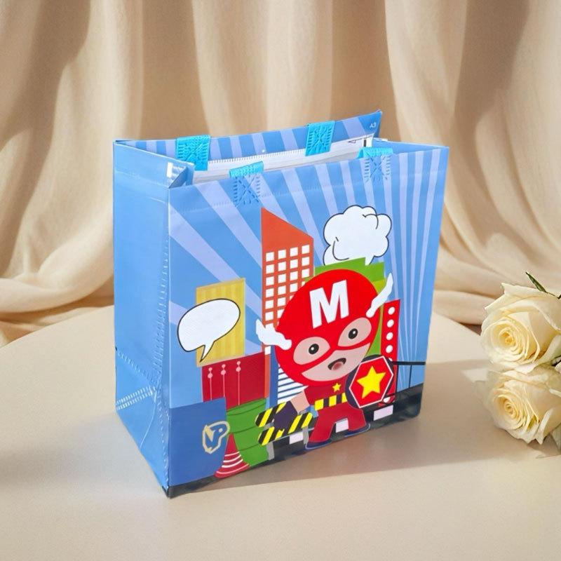 StoBag Superhero Theme Gift Wrapping Bags for Sweets Reusable Party Favor Bags Colorful Kids Birthday Candy Treat Packaging