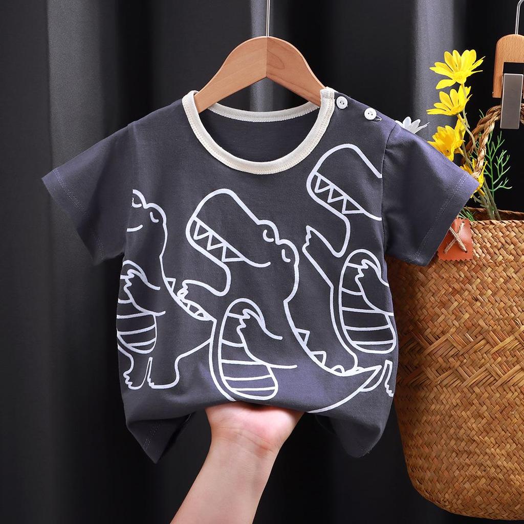 Children's Pure Cotton Short-Sleeved T-Shirt: Summer Style for Girls & Boys