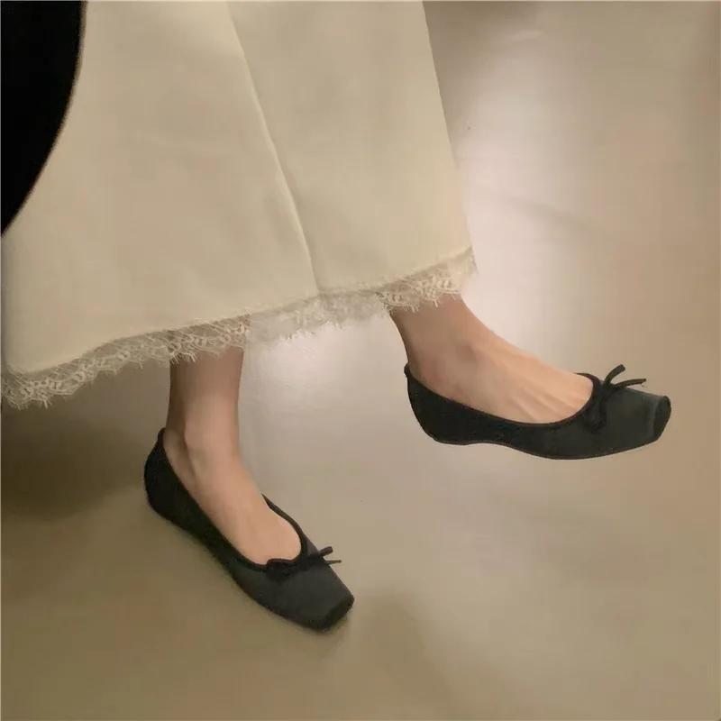 Fashion 2025 New Women Comfortable Shoes Fashion Shallow Slip on Ladies Elegant Ballerinas Shoes Soft Flat Heel Outdoor Casual Mary Jane