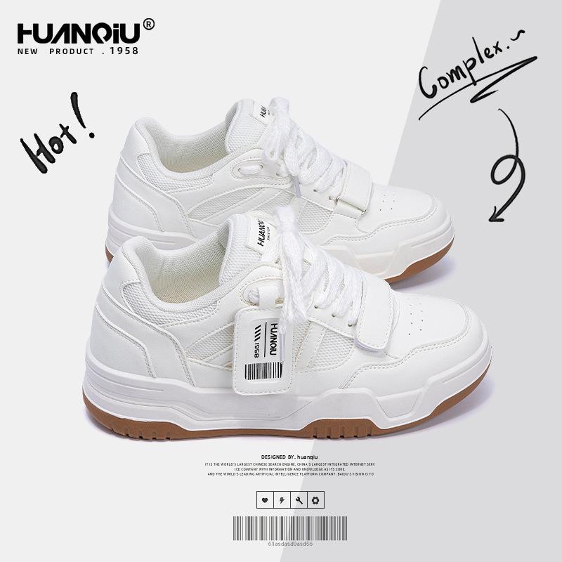 Global Heightening Little White Shoes Men's Shoes ZHQ68366G Summer Breathable New Casual Sports Board Shoes Men's