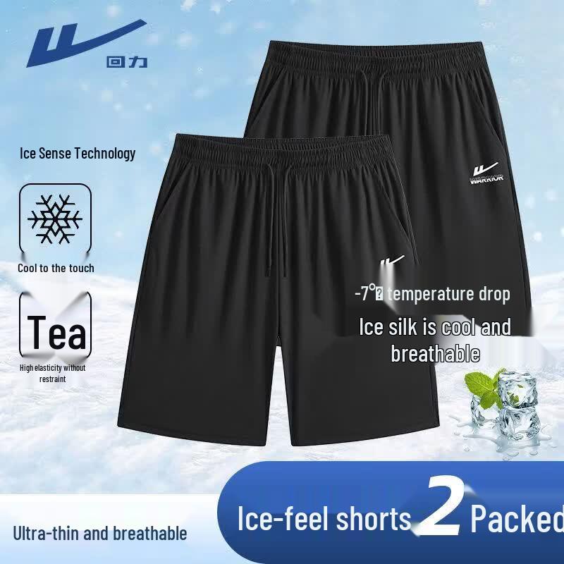 Warrior Men's Ice Silk Quick-Dry Casual Shorts