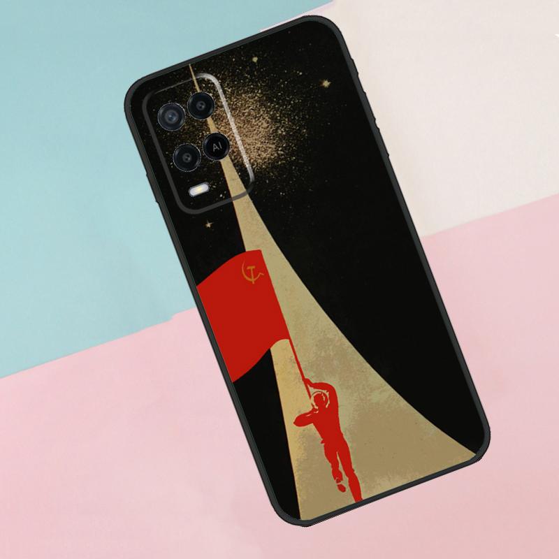 Red Soviet Union USSR Flag For Oppo A40 A60 A80 A18 A38 A58 A78 A98 A79 A16 A76 A96 A15 A74 A94 A54 A77 A17 Phone Case