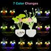 Novelty LED Night Light With Auto Sensor Energy Saving Rose Flower Mushroom Plug In Lamp For Bedroom Living Room Kitchen