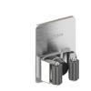 Stainless Steel No-Punch Wall Mount Mop & Broom Holder Clip