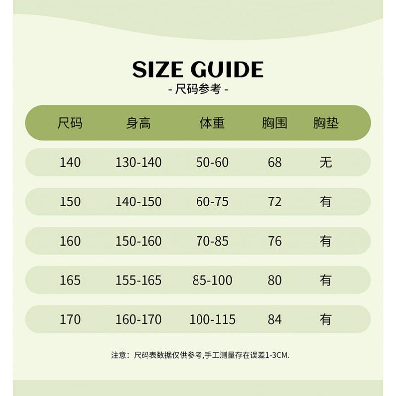 Children's Swimming Suit Girl Middle One-piece Boxer Two-piece Set Student Sports Training Swimsuit Independent Dress