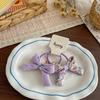 Spring New Floral Streamer Knot Hairpin Hair Band Small Fresh and Versatile Girl Side Bangs Broken Hairpin Ponytail Ring