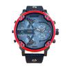 JYL Men's Watch Trendy Sports Large Dial Silicone Strap