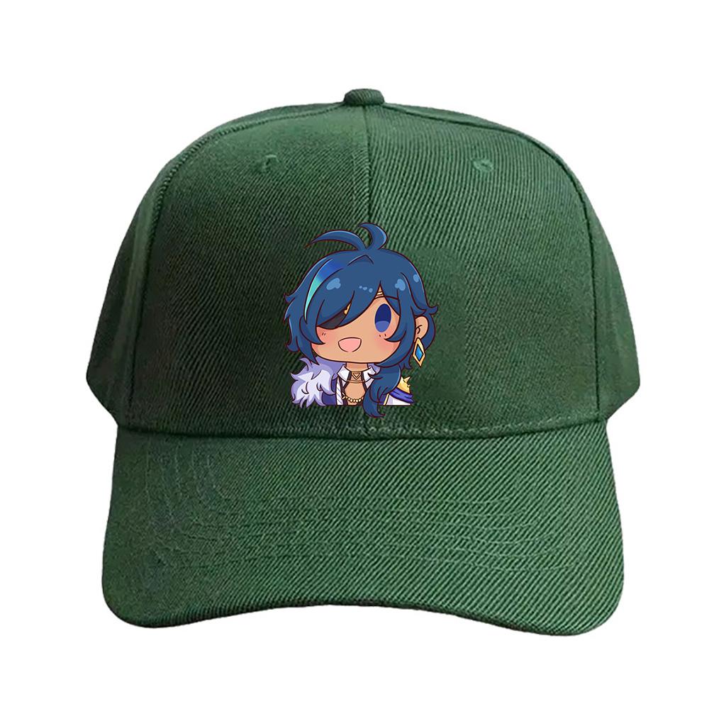 Chibi Kaeya Genshin Impact Cap Summer Woman Man Adult Casual Fashion Casual Adjustable Fishing Hat Sun Hat Baseball Cap