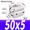 SDA Mini Pneumatic Cylinder, High Thrust, Thin Type, Bore Sizes 20/25/32/40/50