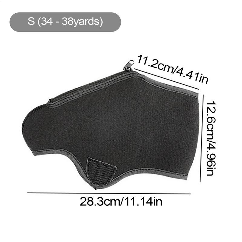 black Ski Boot Covers Windproof Ice Skate Cover Skating Boots Neoprene Zippered Protector outdoor Roller Skate Accessories