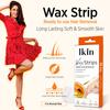 Ikin Instant Wax Strip With Papaya&Lemon Extract For Women Normal Skin-20 Strips Long Lasting Soft&Smooth Skin Cold Gel Wax Hair Removal Upto 4 W