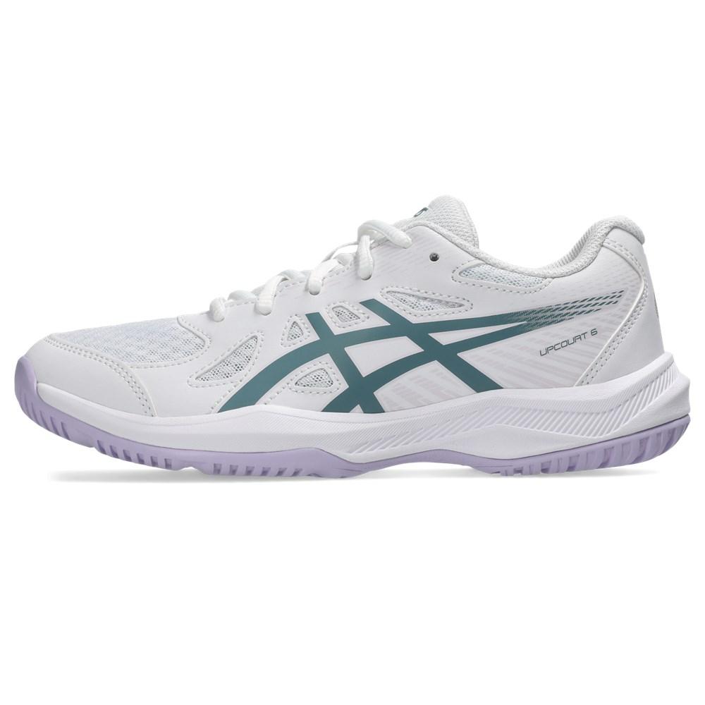 ASICS Upcourt 6 GS sneakers breathable mesh White/Foggy Teal