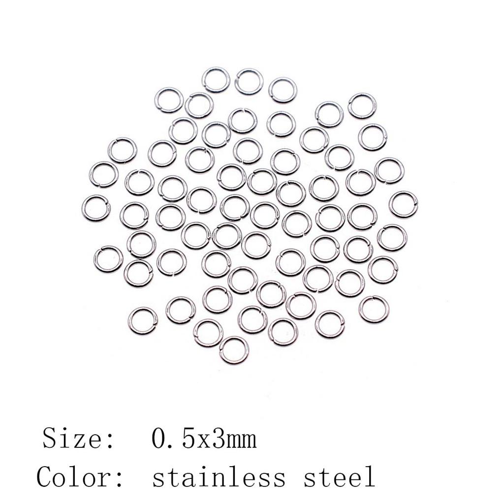 Thanksgiving Day Accessories For Making Jewelry Split Rings Stainless Steel 5 Sizes Accessories Parts Items Woman Accesories