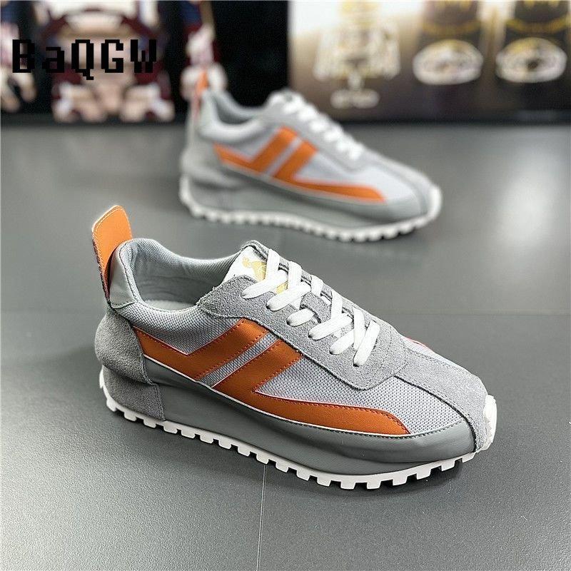 Fashion Chunky Sneakers Mesh Breathable Fashion Men Shoes Designer Increased Platform Male Vulcanize Luxury Walking Shoes Sport Trainers
