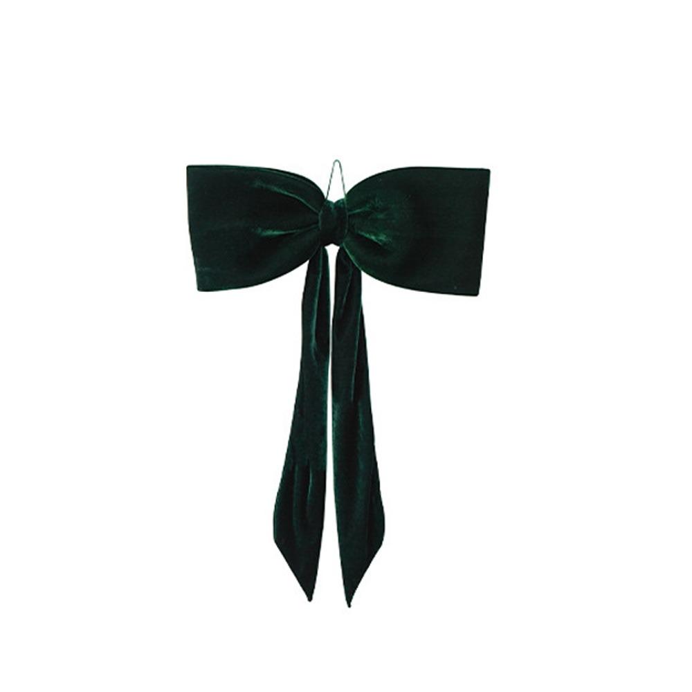 Flocking Large Bow Decor Soft Hanging Bowknot Christmas Bow Decoration  Home Decoration