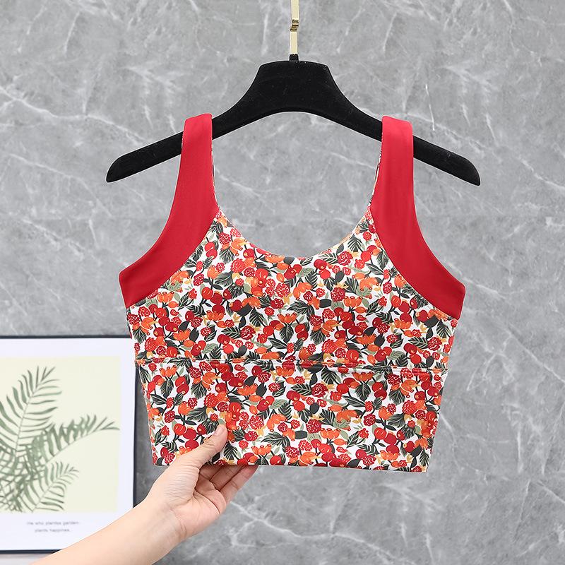 Lulu Shockproof Anti-Sagging Sports Bra - Women's High-Intensity Yoga & Fitness Vest