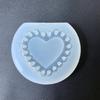 Soft Silicone Jewelry Pendant Mold Feature Textured Heart Shape For Professional Crafters And Hobbyists Alike