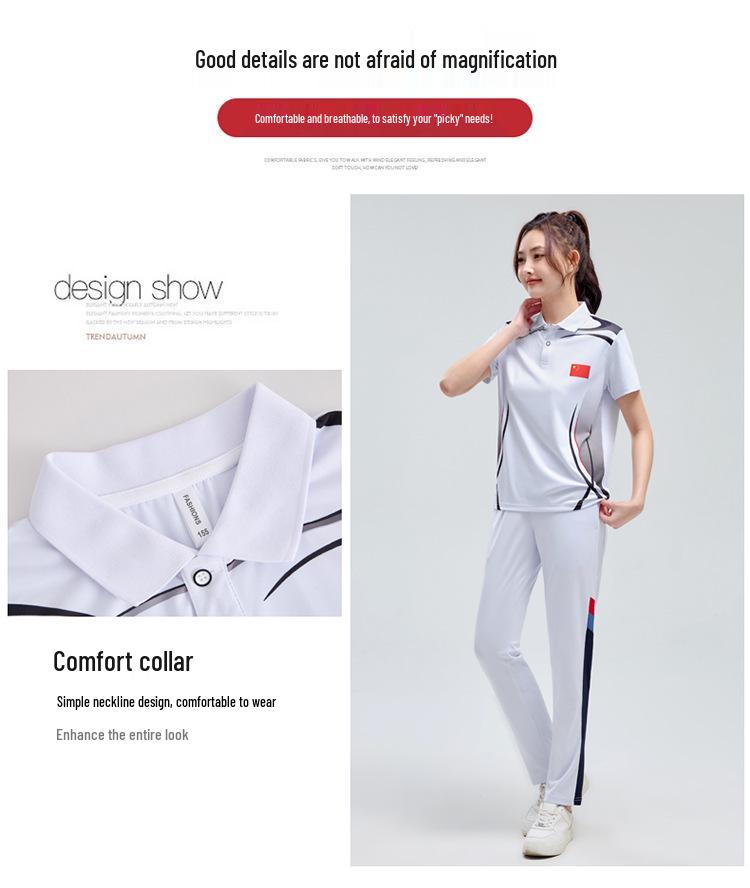 Unisex Summer Badminton Tops: Quick-Dry, Sweat-Wicking, Short-Sleeve Sportswear for Couples & Coaches
