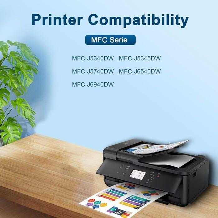 5 Pack Lc422Xl Compatible With Brother Cartridge Lc422 Lc422Val Lc422Xl For Brother Mfc-J5345Dw Mfc-J5340Dw Mfc-J5740Dw Mfc-[J116]